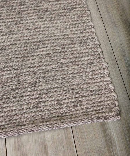 Natural Light Grey pure wool rugs Perth