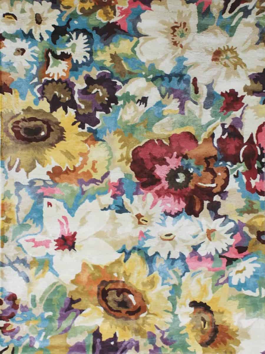 romance multi floral rug