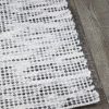 Kobe silver hand woven pure wool flat weave rug stans rug centre