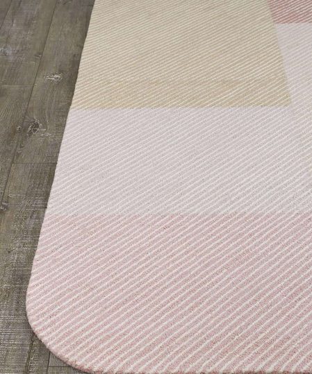 Pinstripe-blossom-pink-stans-rug-centre-wool-loop-pile-perth