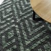 Zamora-Forest-green-stans-rug-centre-textured-wool-perth-geometric