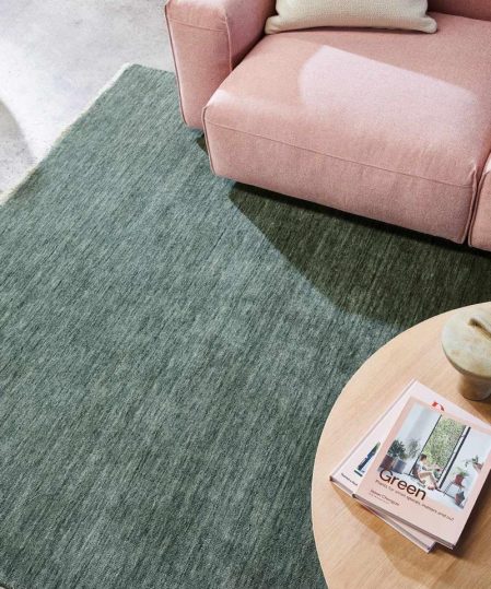 Diva-lilypad-green-stans-rug-centre-hand-loom-knotted-pure-wool-rug