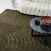 Elm-Olive-green-stans-rug-centre-wool-rug-geometric