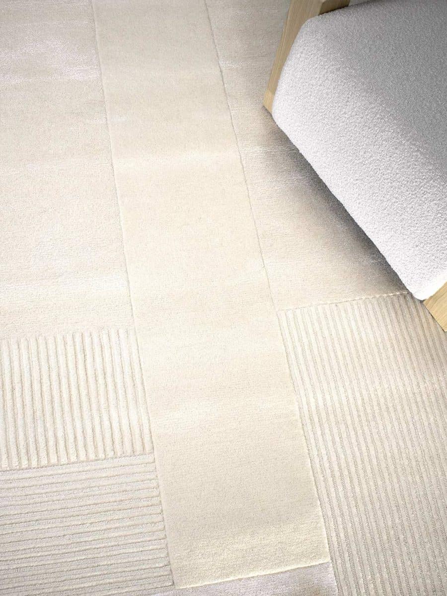 Foster-Alphine-wool-rug-Ivory-White-stans-rug-centre-corner