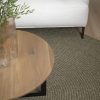 hand-woven-wool-and-art-silk-plait-shaped-rugs-circle-perth-Stans-olive-green